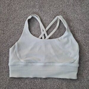 Lululemon Energy Bra Long Line Ribbed Medium Support